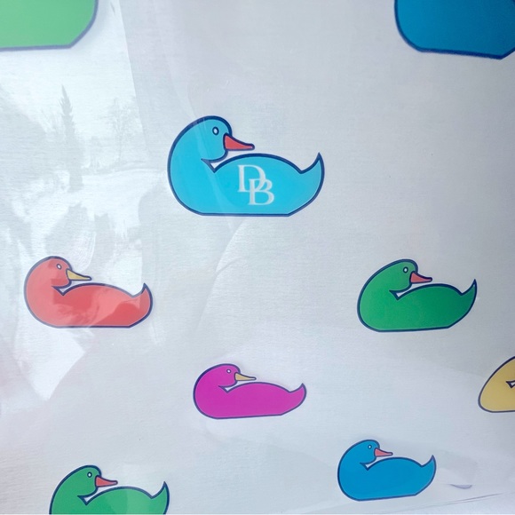 NWT Dooney and Bourke Sport Duck Monogram Medium Shopper Bag - Clear - Picture 2 of 7